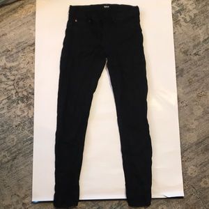 Hudson Krista super skinny black jeans size 27